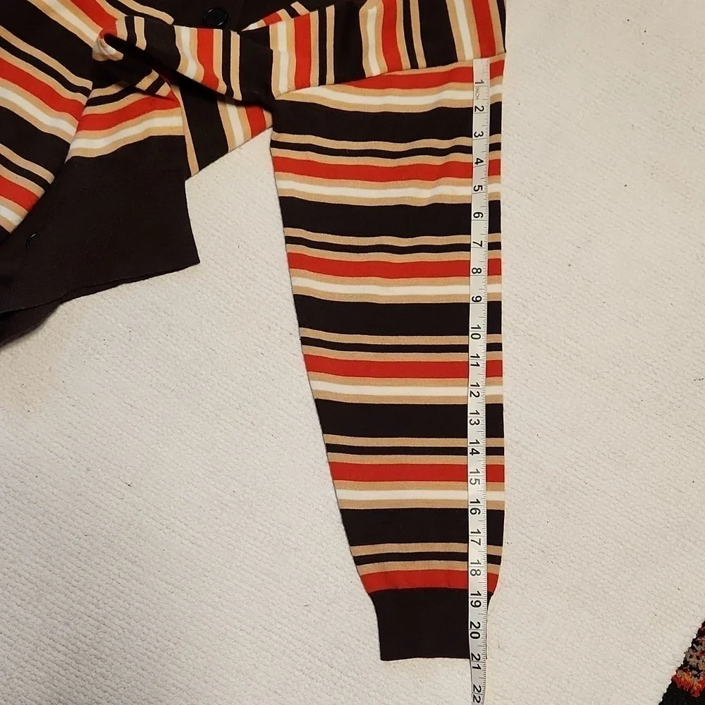 NWOT Marni x Uniqlo Merino Blend  Striped V-neck cardigan sz S oversized